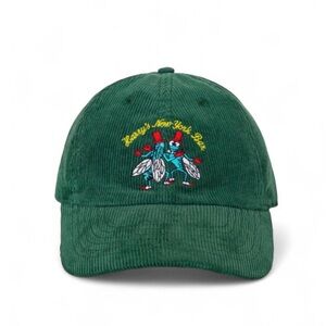 Rare Vintage Rowing Blazers Embroidered Green Corduroy Baseball Cap